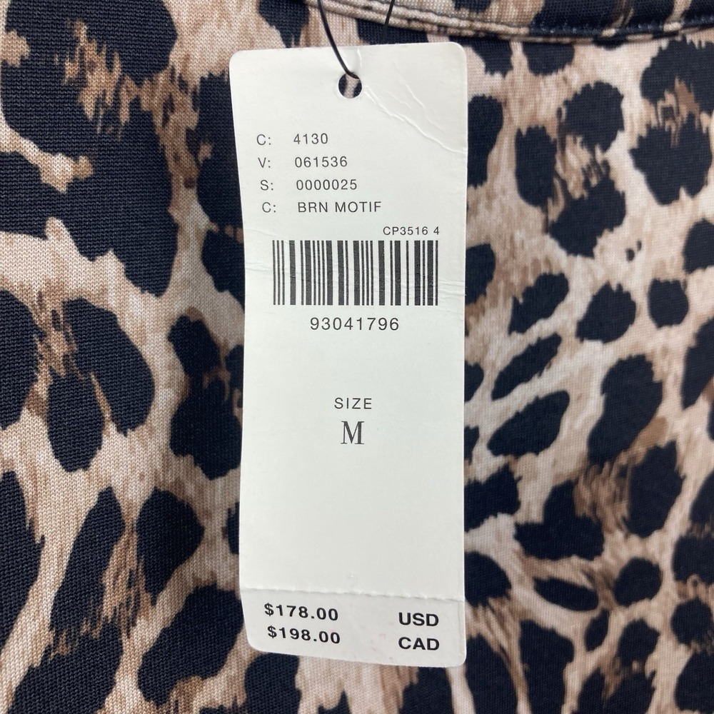 NWT Anthropologie Dhruv Kapoor Leopard Print Mini Sweetheart Dress Mobwife sz M - Picture 5 of 11